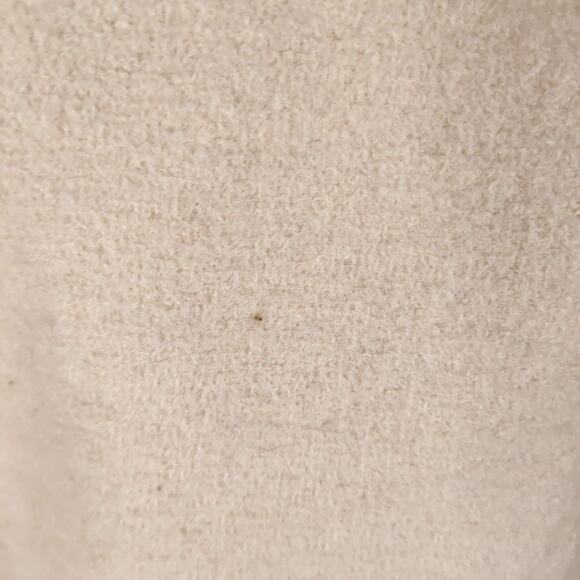 Geiger Austria Ivory Boiled Wool Blazer 42 Collarless Vintage Jacket Metal Btns - Picture 11 of 16